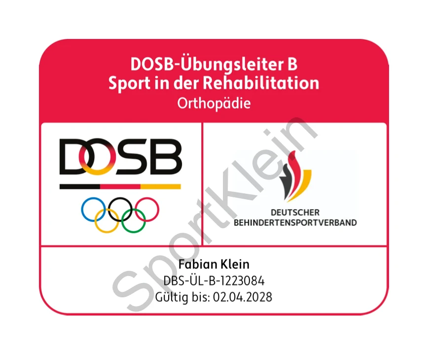 DOSB-Übungsleiter-B-Nachweis von Fabian Klein